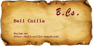 Bell Csilla névjegykártya